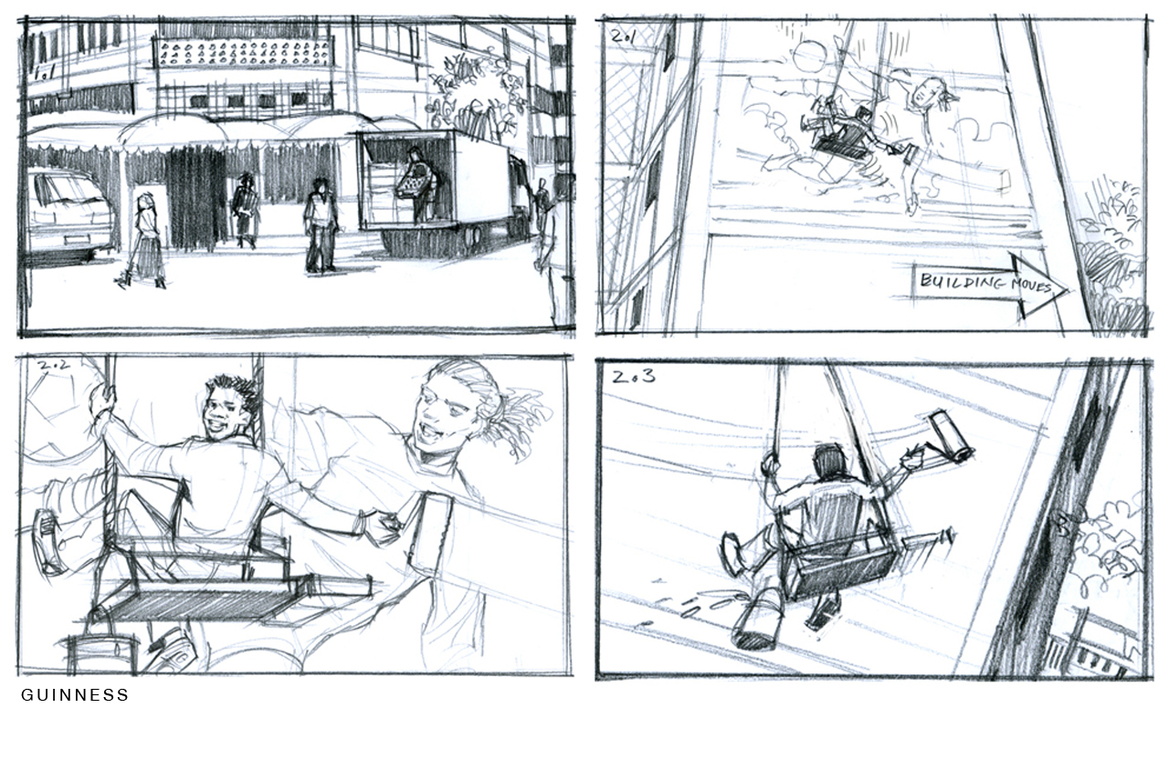 Guinness Malta - Line Storyboards