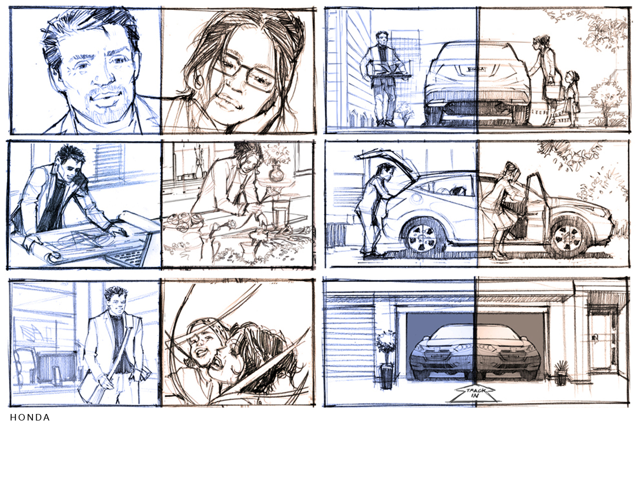 Honda - Line Storyboards