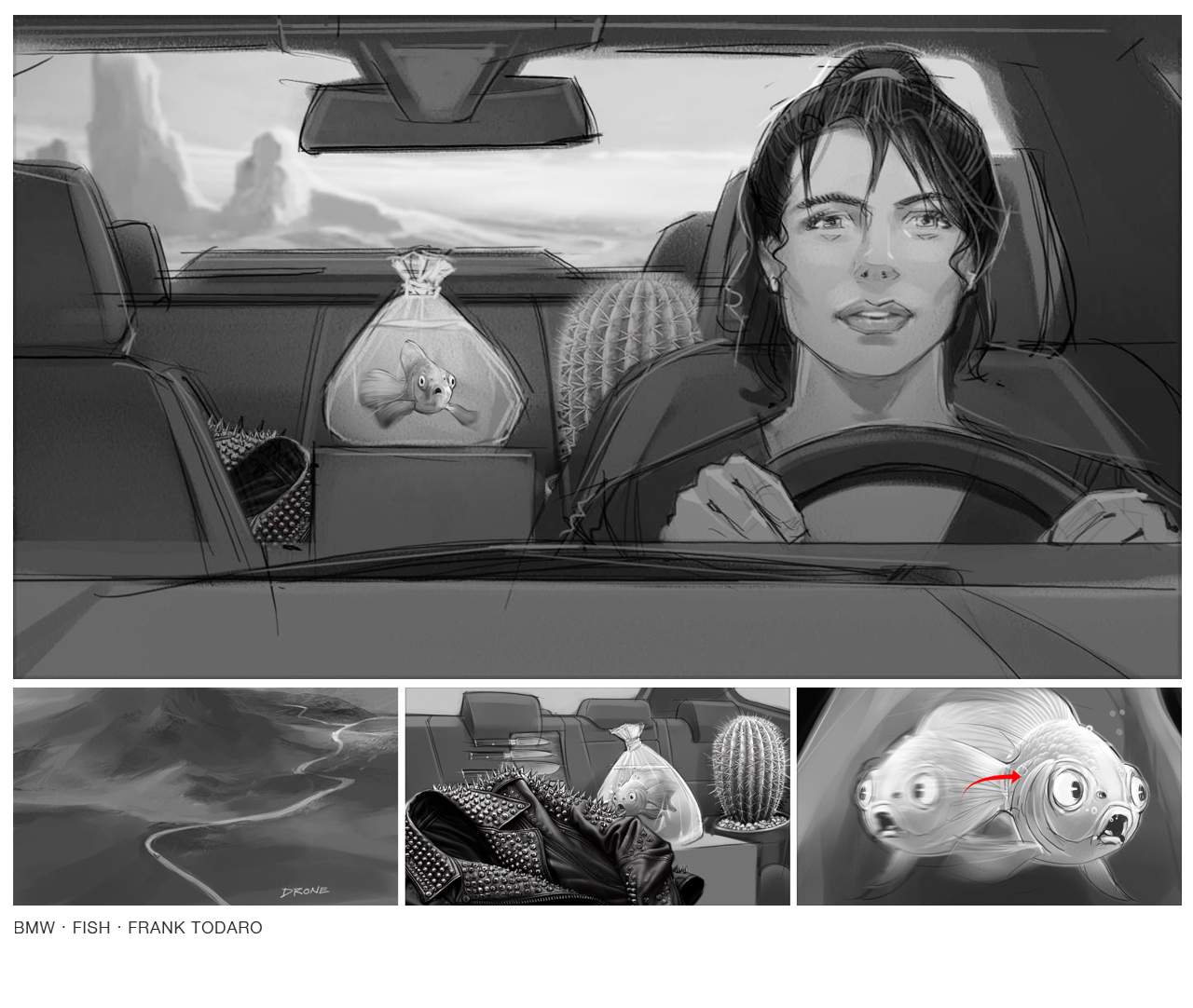 Genesis - Black and White and Tone Storyboards