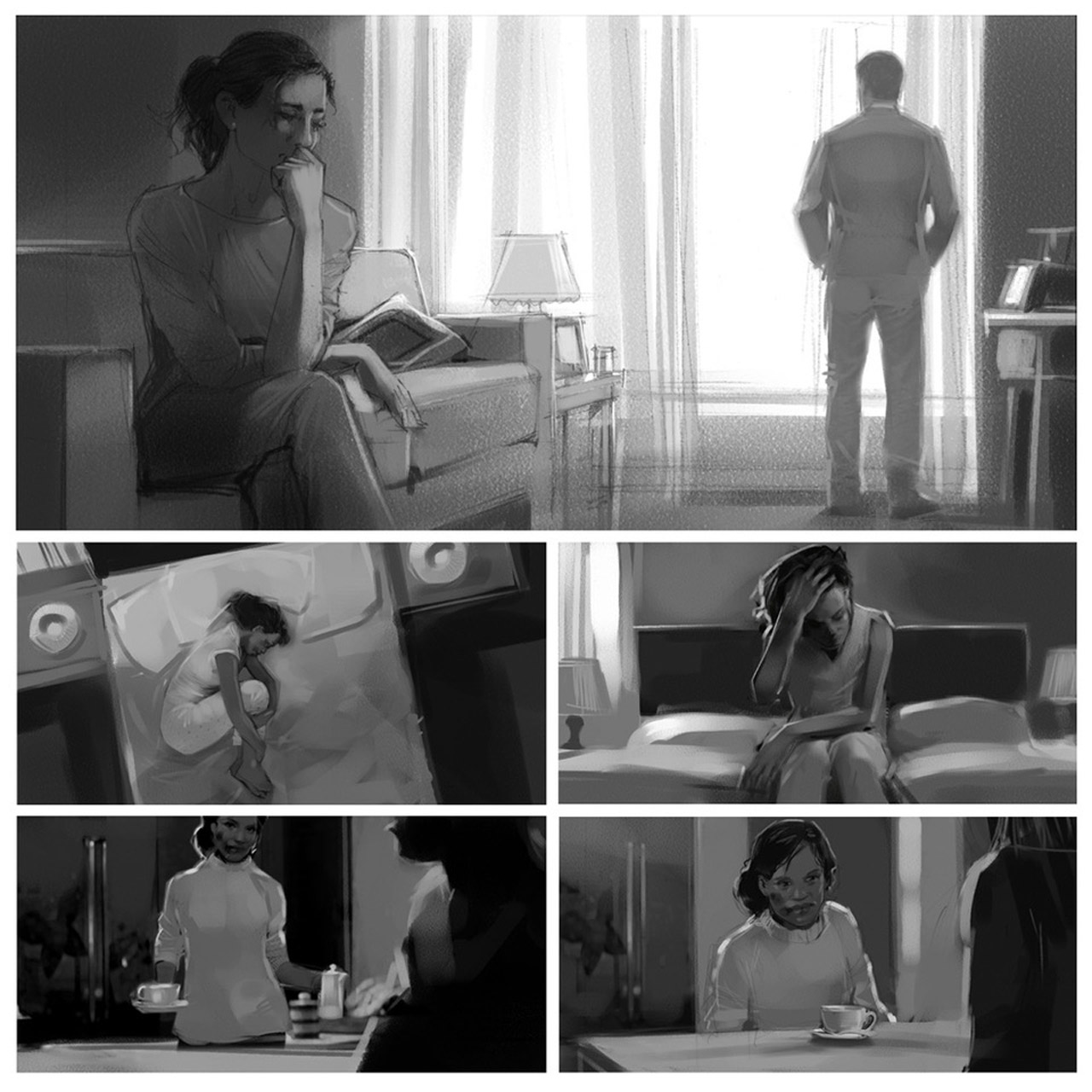 Produced by 0307 and directed by Kim Geldenhuys, this Carling Black Label TVC for South African Breweries focuses on social responsibility. As a freelance illustrator, I crafted this digitally to amplify the message with bold contrasts, emotive expressions, and symbolic elements, fostering dialogue on gender-based violence.