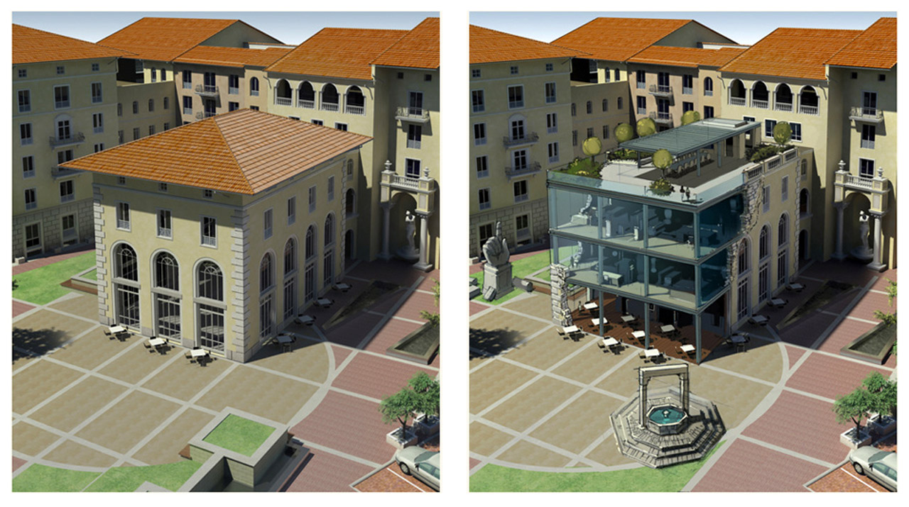 Montecasino office revamp by illustrator Peter Samuelsson for Nsika Architects. Digital illustration. Conceptual illustration.