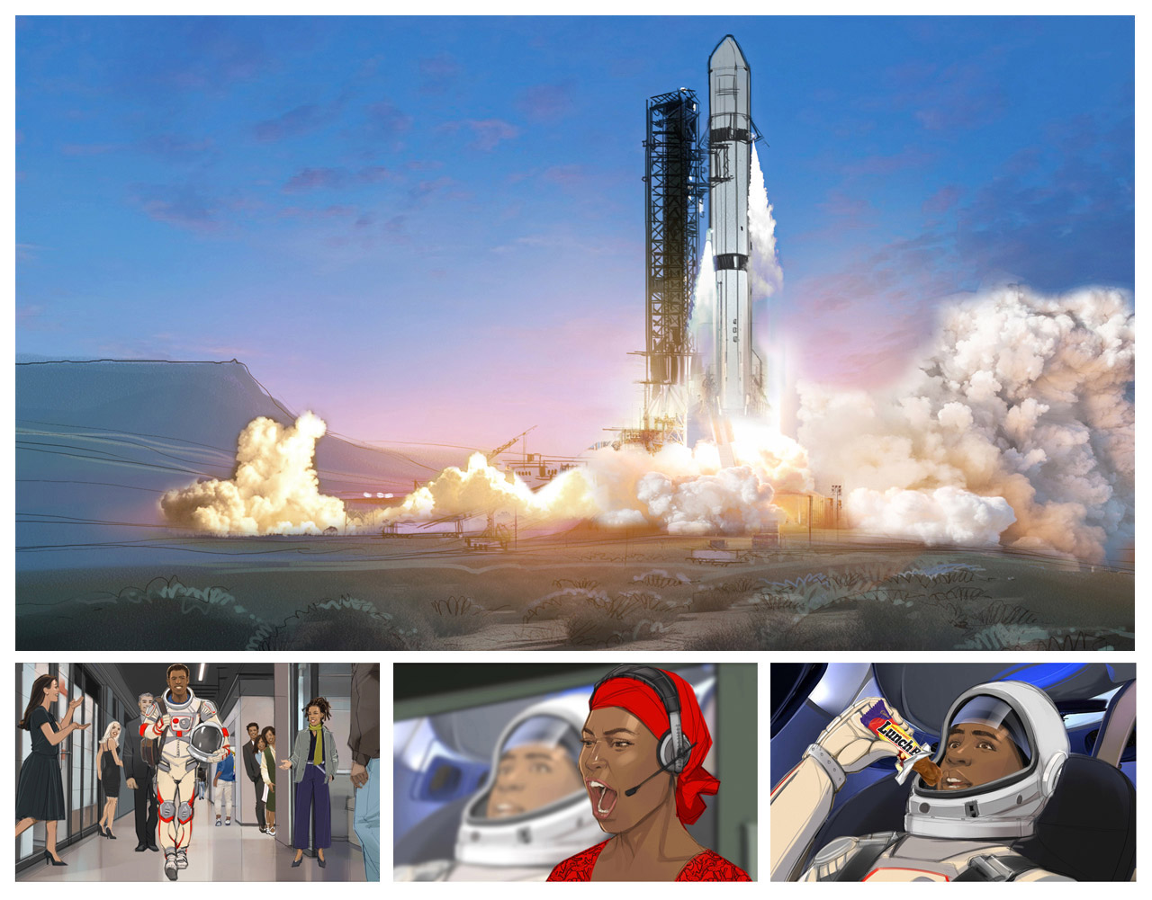 Peter Samuelsson Cadbury Lunch Bar "Skhaftin" colour storyboard Ogilvy South Africa